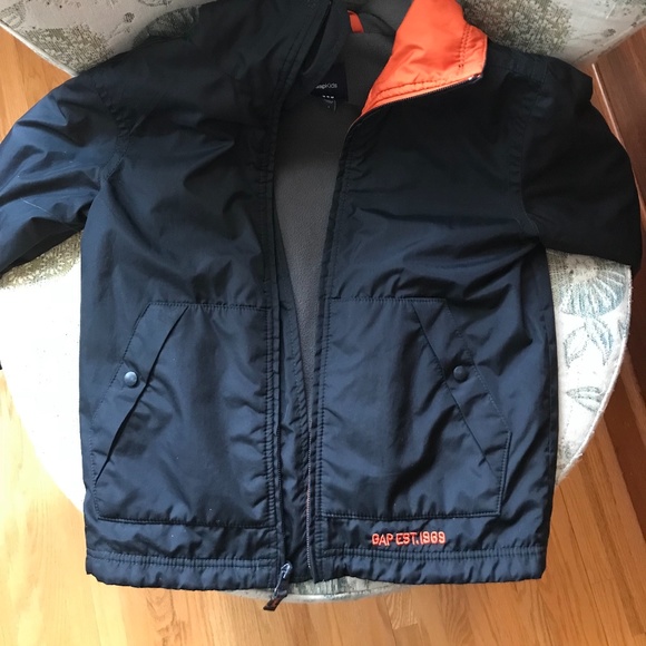 GAP Kids Hooded Spring/fall Jacket with fleece lining - size small - Picture 6 of 10